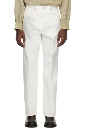 Kaptain Sunshine White Skate Shoecut Jeans