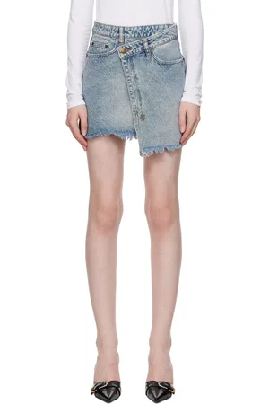KSUBI Blue Rap Miniskirt