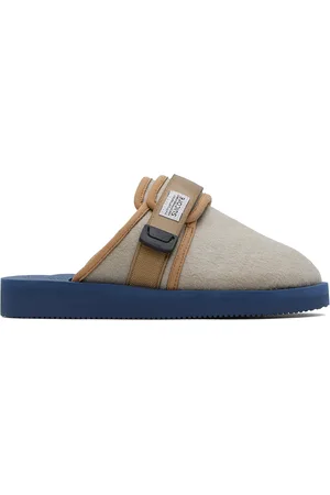 SUICOKE Taupe & Navy ZAVO-VPO Slippers
