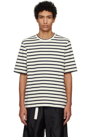 Jil Sander Black & White Striped T-shirt