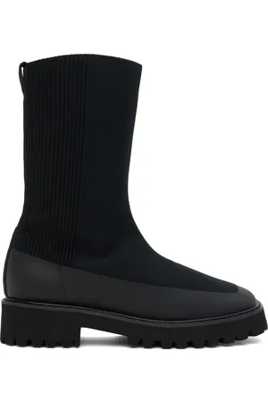 PLEATS PLEASE ISSEY MIYAKE Black Easy Knit Boots