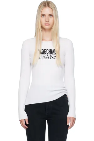 Moschino White Crewneck Sweater