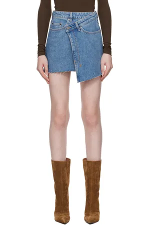 KSUBI Blue Rap Miniskirt