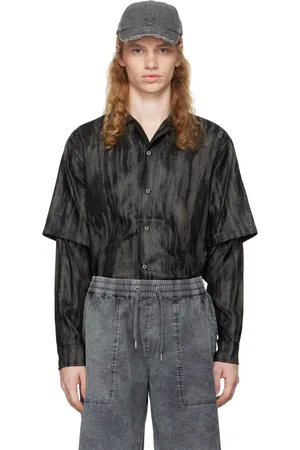 HAN Kjøbenhavn Gray Two-Layered Shirt