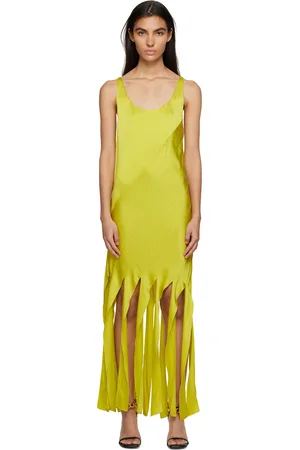 Stella McCartney Yellow Fringed Maxi Dress