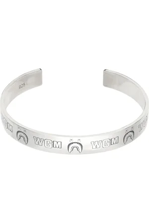 BAPE Silver Shark Bangle Bracelet