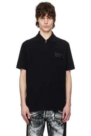 Balmain Black Logo Patch Polo