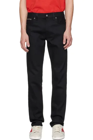 Nudie Jeans Black Lean Dean Jeans
