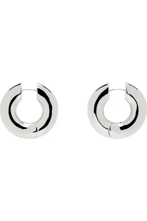 Laura Lombardi Silver Large Terra Hoop Earrings