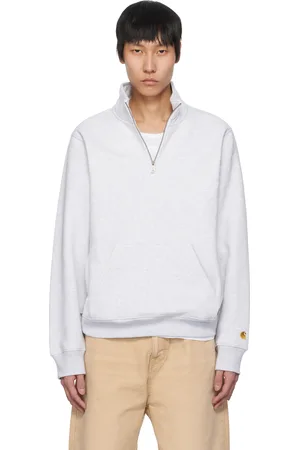 Carhartt Gray Chase Neck Zip Sweatshirt