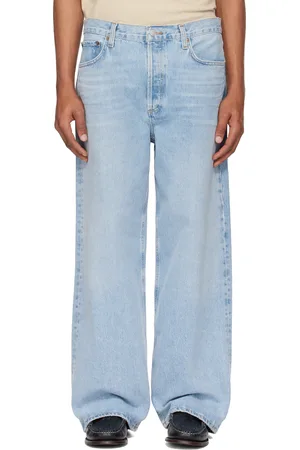 AGOLDE Blue Low Slung Baggy Jeans