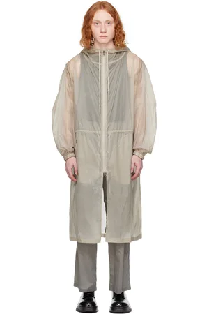 AMOMENTO Gray Drawstring Coat
