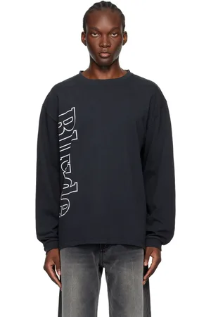 Rhude Black Side Logo Long Sleeve T-Shirt