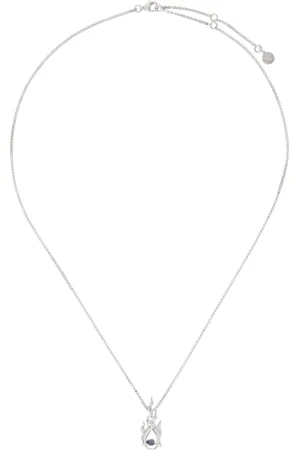 ALAN CROCETTI Silver Mini Gem in Heat Necklace