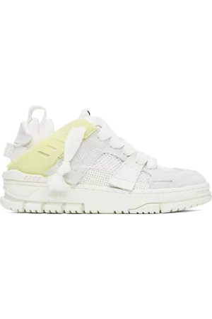 Axel Arigato White & Gray Area Patchwork Sneakers