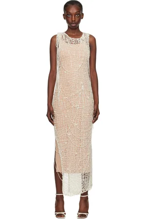 Sportmax White Layered Maxi Dress Set