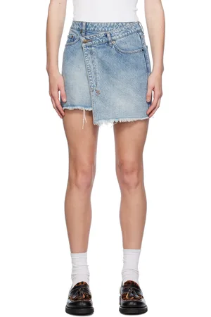 KSUBI Blue Rap Miniskirt