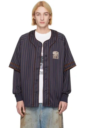 BAPE Stripe Layered LS Baseball Shirt