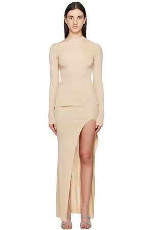 AYA MUSE Beige Ciro Maxi Dress