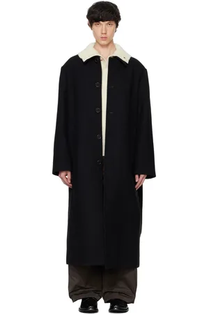 AMOMENTO Single-Breasted Long Coat