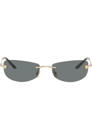 VERSACE Black & Gold Runway Sunglasses