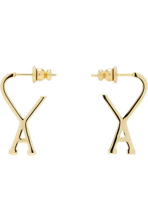 Ami Gold Small Ami de Cœur Earrings