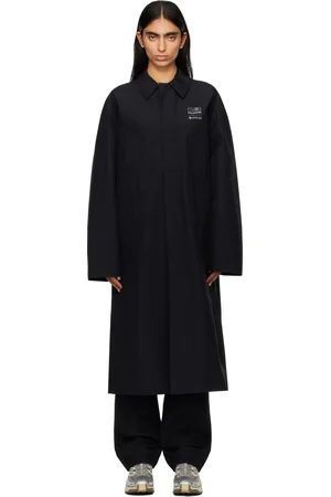 Maison Margiela Black Salomon Edition Outerwear Trench Coat