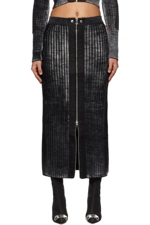 Diesel Black M-Asi Maxi Skirt
