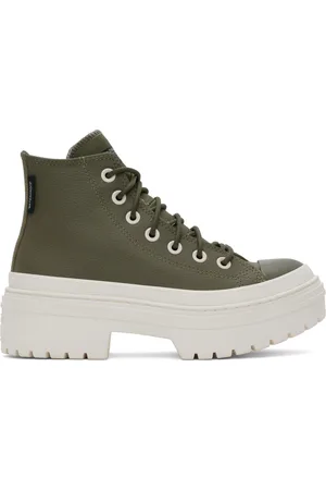 Converse Green Chuck Taylor All Star Lugged Heel Platform Waterproof Sneakers