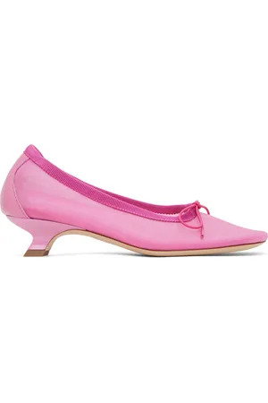 Simone Rocha Pink Mesh Ballerina Heels