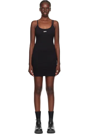 OFF-WHITE Black Stamp Minidress