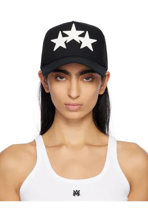 AMIRI Black & White 3 Star Trucker Cap