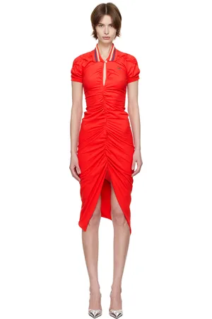 Vivienne Westwood Red Pulling Midi Dress
