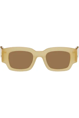 Ami Yellow Classical Ami de Coeur Sunglasses