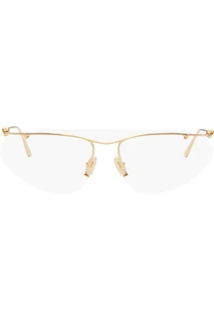 Bottega Veneta Gold Rimless Sunglasses