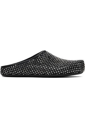 Marni Black Leather Fussbett Loafers