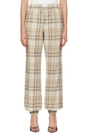 The Attico Beige Long Trousers