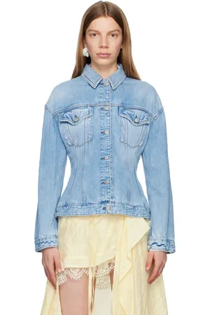 Acne Studios Blue Hourglass Denim Jacket