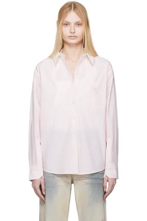 Acne Studios Pink Stripe Button-Up Shirt