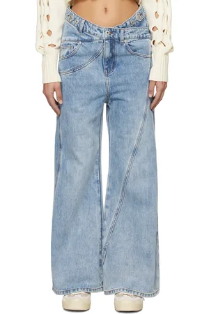 Feng Chen Wang Cross Waistband Jeans