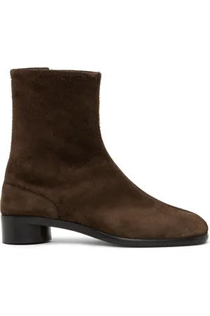 Maison Margiela Brown Tabi Ankle Boots
