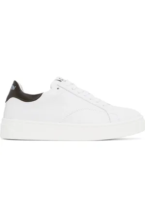 Lanvin White & Brown Leather DDB0 Sneakers