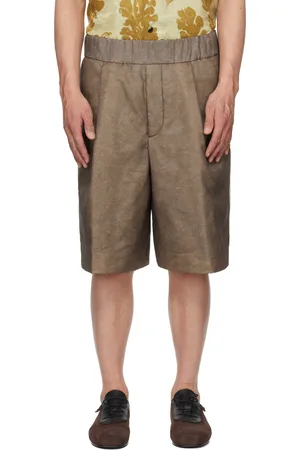 DRIES VAN NOTEN Brown Layered Shorts