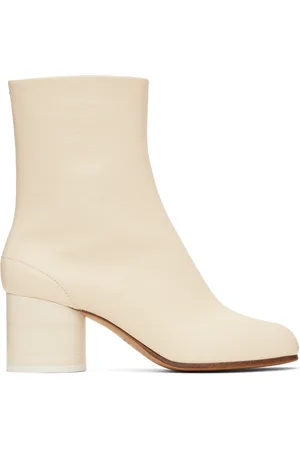 Maison Margiela Off-White Tabi Ankle Boots