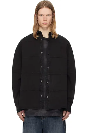 JUUN.J Horizontal Stitched Denim Shirt