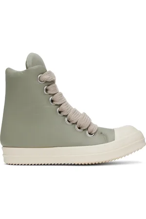 Rick Owens Green Hollywood Jumbolace Sneakers