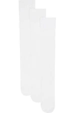 Shushu/Tong Three-Pack White Knitted Mid-Calf Socks