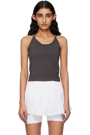 Kijun Gray Double Strap Tank Top