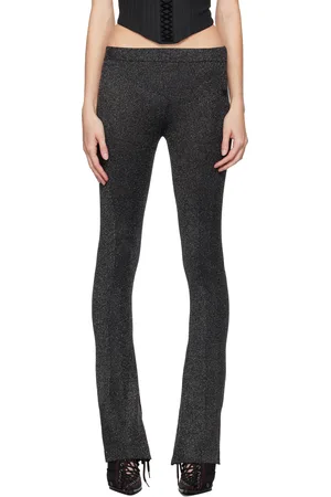 MISBHV Black Knitted Flared Trousers