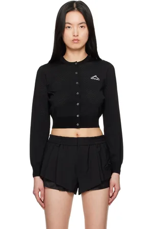 Alexander Wang Cropped Athletic Mesh Cardigan